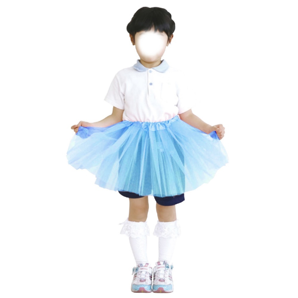 フリフリスカート 青【3301】