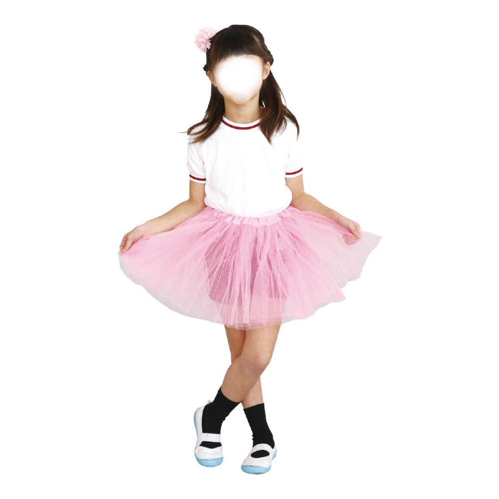 フリフリスカート 桃【3303】