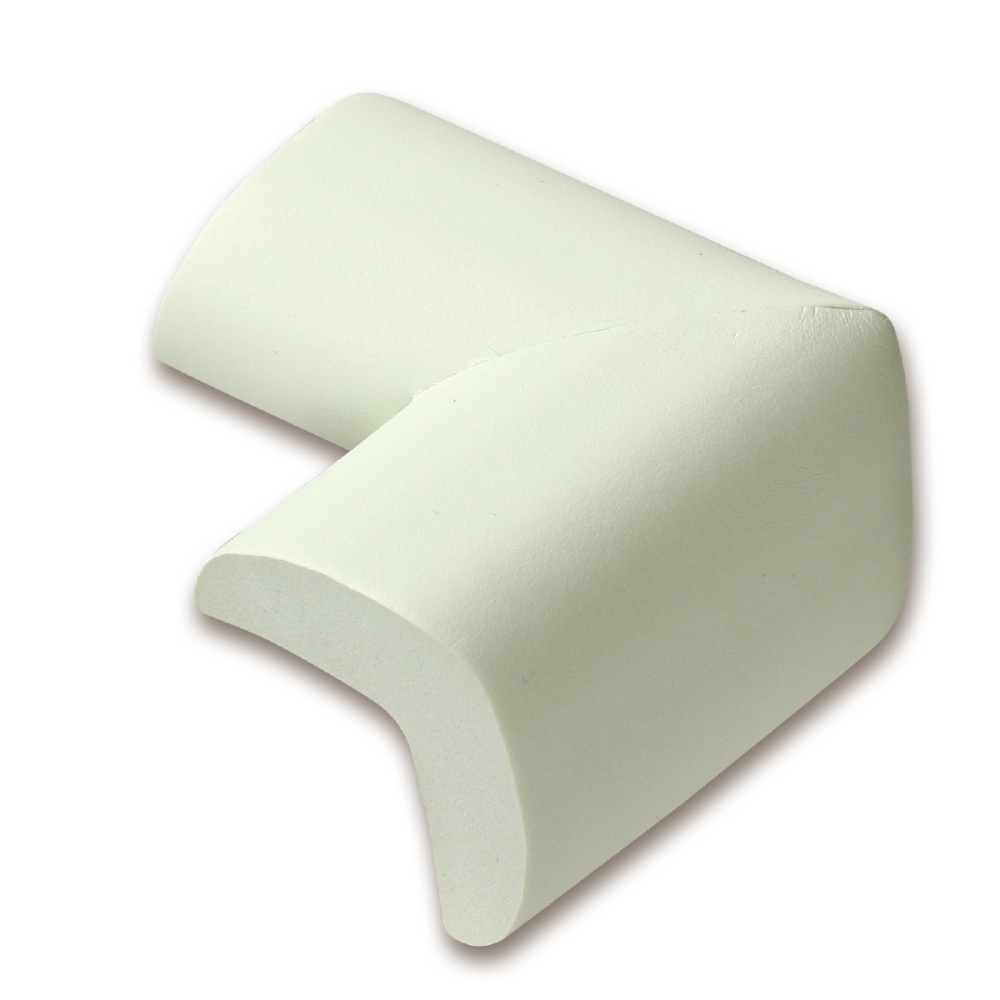 コーナーガードクッション白 角タイプ4個組【7195】