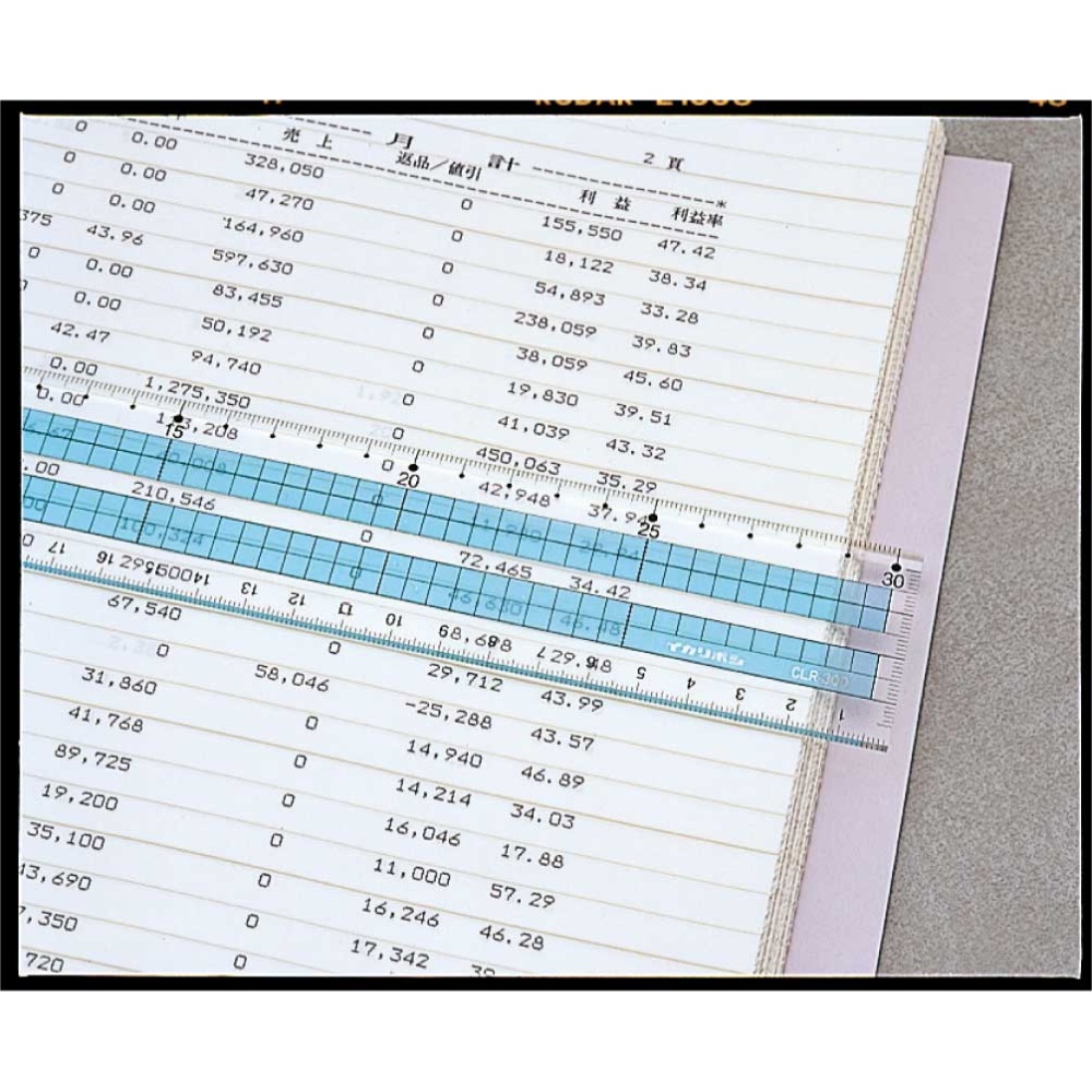 コンピューター読み取り定規15cm【78592】