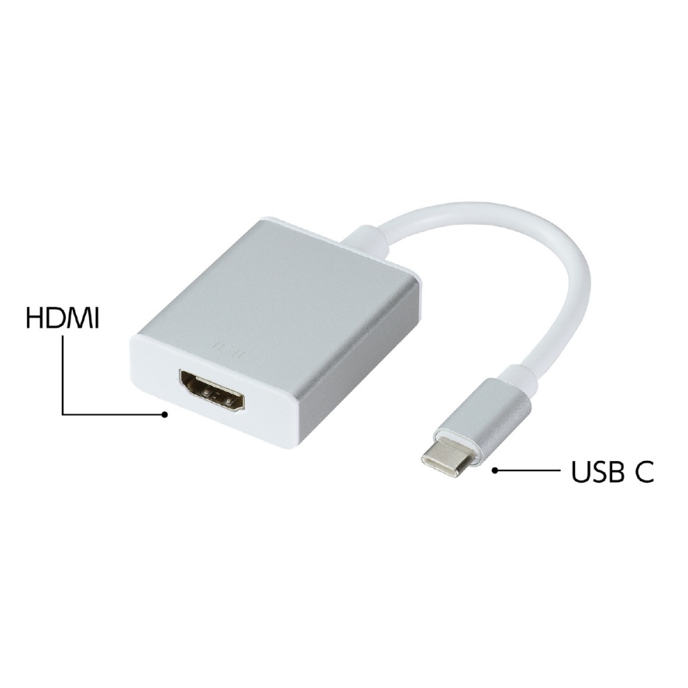 HDMI変換アダプタ(USBC to HDMI)【91768】