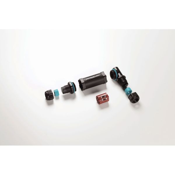 THB401L型直角L型防水中継コネクター φ7～φ13.5 6P【THB401L-6P】