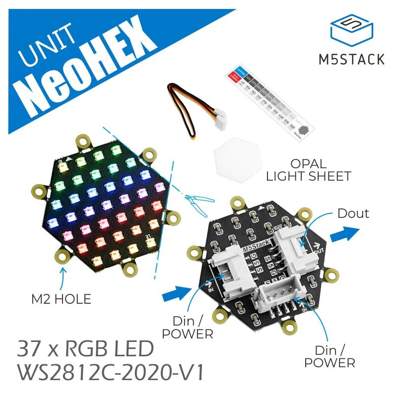 NeoHEX M5Stack用RGB LEDボード【M5STACK-A045-B】