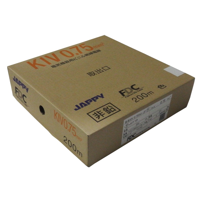 電気機器用ビニル絶縁電線【KIV-0.75SQ-JPｼﾛ】