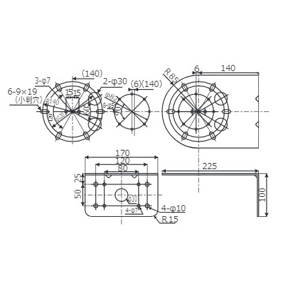 取付L金具【L-1A】