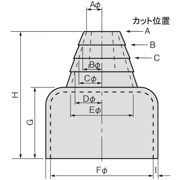 引込管防水ゴムカバー(90mm)【NWP-2T】