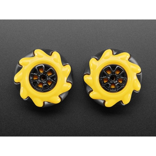 メカナムホイール 直径48 mm(左右2個入り) ADA-4990 Adafruit製