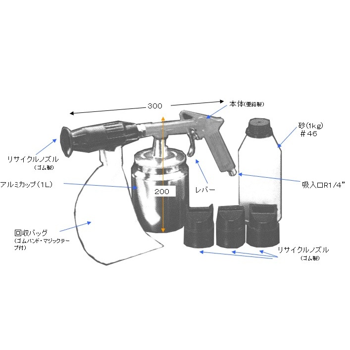 サンドブラスティングガン【EA127B】