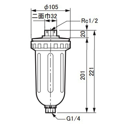 Rc1/2’’フロート式ドレントラップ【EA153E-2】