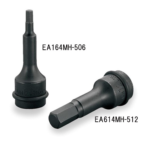 1/2インチ DR/5x75mm[インチ HEX]インパクトビットソケット【EA164MH-505】