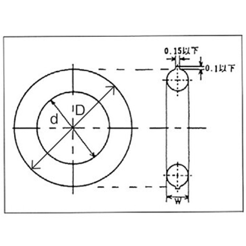 S-42 オーリング(ニトリル2種/固定用/2個)【EA423RW-42A】