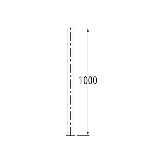 12.7x1000mm 給水管(止水栓用)【EA432MS-100】