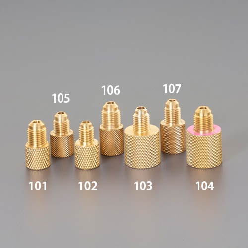 M 12 x F1/4インチ フレアーアダプター(雌/雄)【EA443D-107】