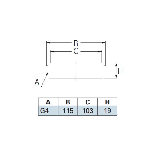 100A/G 4インチ 防虫目皿(外ねじ)【EA468DF-17】