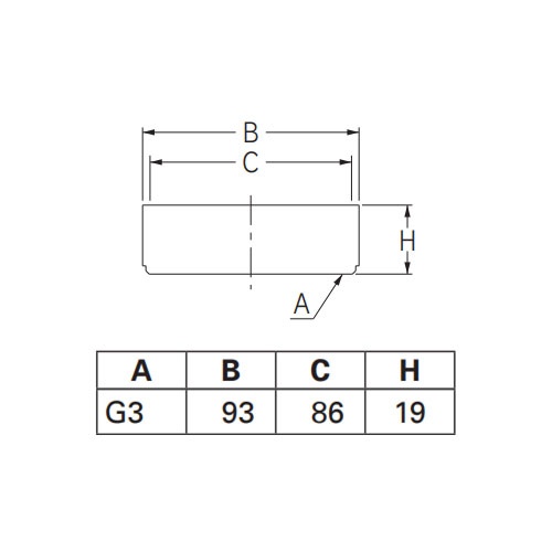 75A/G 3インチ(内ねじ)防虫目皿【EA468DF-4】
