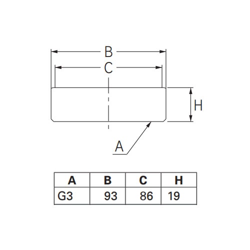 75A/G 3インチ(内ねじ)目皿【EA468DH-14】
