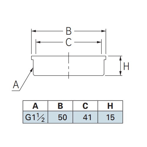 40A/G 1・1/2インチ(外ねじ)目皿【EA468DH-21】