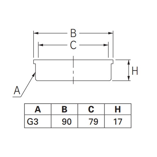 75A/G 3インチ(外ねじ)目皿【EA468DH-24】
