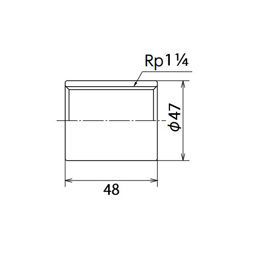 Rp1・1/4インチ ソケット(ステンレス製)【EA469AA-12A】