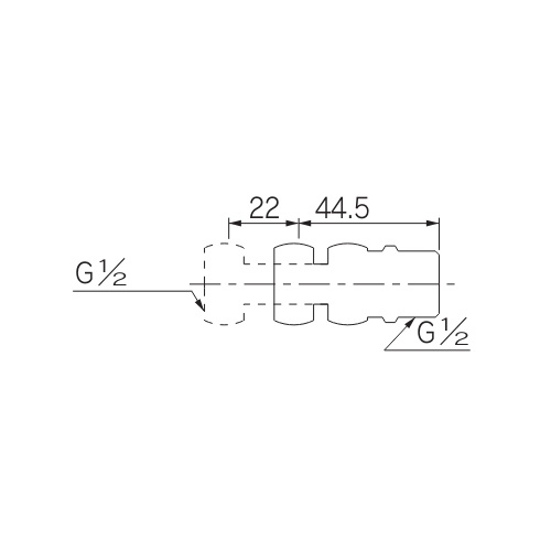 1/2インチ x1/2インチ 伸縮継手【EA469BM-31】