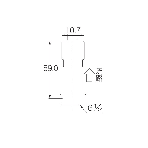 G 1/2インチ[10mm]銅管用逆止弁【EA469BR-4】