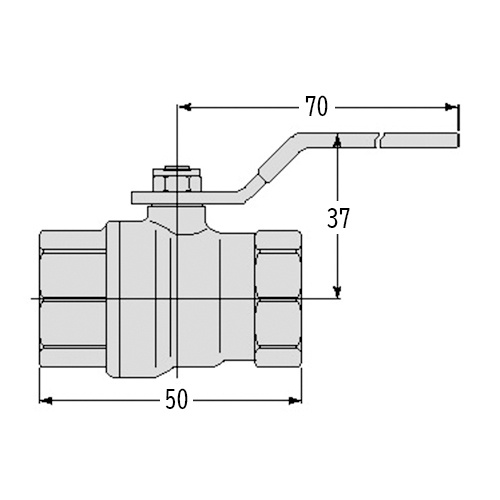 Rc 3/8インチ ボールバルブ(フルボア)【EA470AA-3】