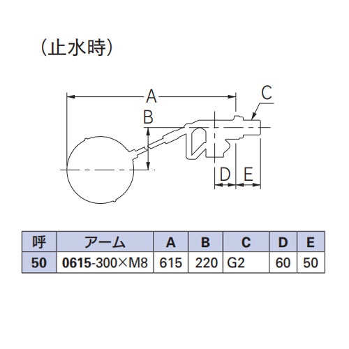 G 2インチ 複式ボールタップ(ポリ玉)【EA472AA-6A】