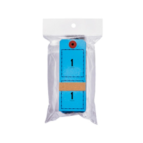 47×130mm 連番荷札(赤/100枚)【EA475HL-13】