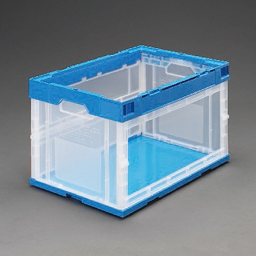 530×366×320mm/50L 折畳コンテナ(窓開)【EA506AH-2】