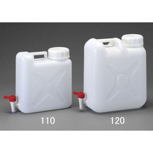 20L 広口ポリタンク(ケミカルコック付) EA508AV-120 エスコ製