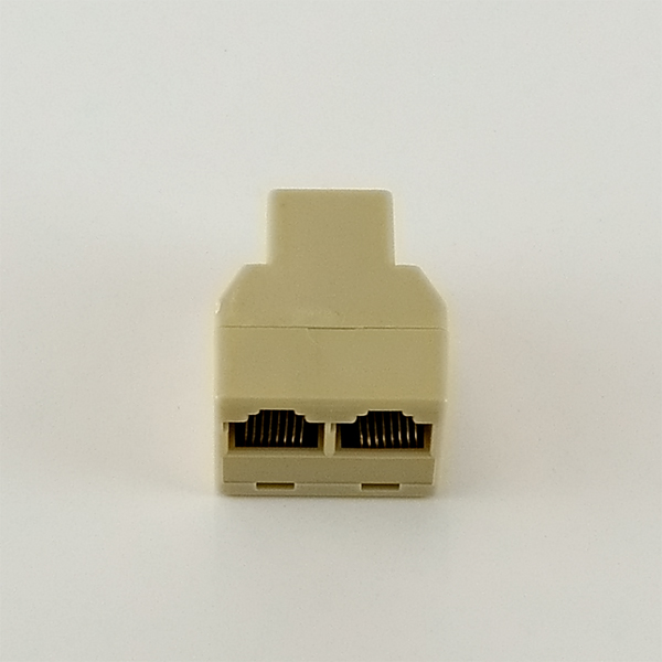 CAT6e用RJ45-2分配コネクター【RJ45-2SJJ-CAT6】