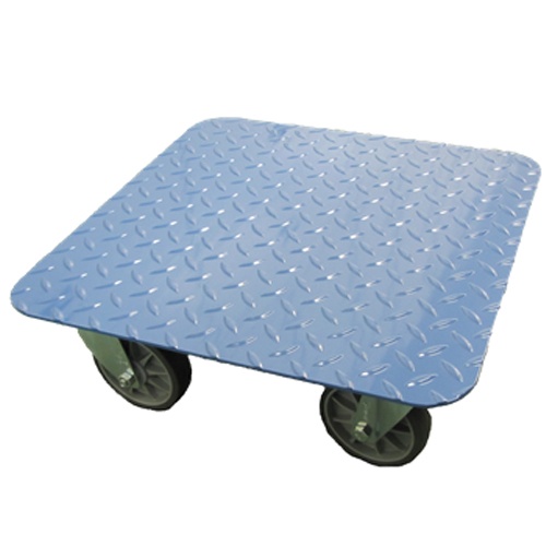 500×500mm/400kg ドーリー(ブレーキ付/スチール製)【EA520AD-13A】