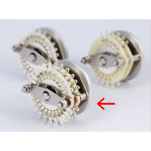 [受注生産品]オーディオ用切替スイッチAタイプ 23接点2回路【SW-K23Ser-St】