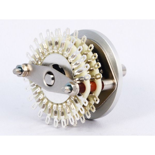 [受注生産品]オーディオ用切替スイッチAタイプ 23接点2回路【SW-K23Ser-St】