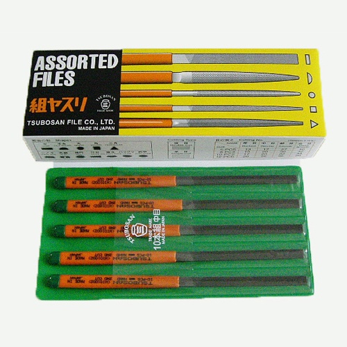 185mm やすり(10種・10本組/中目)【EA521TA-10C】