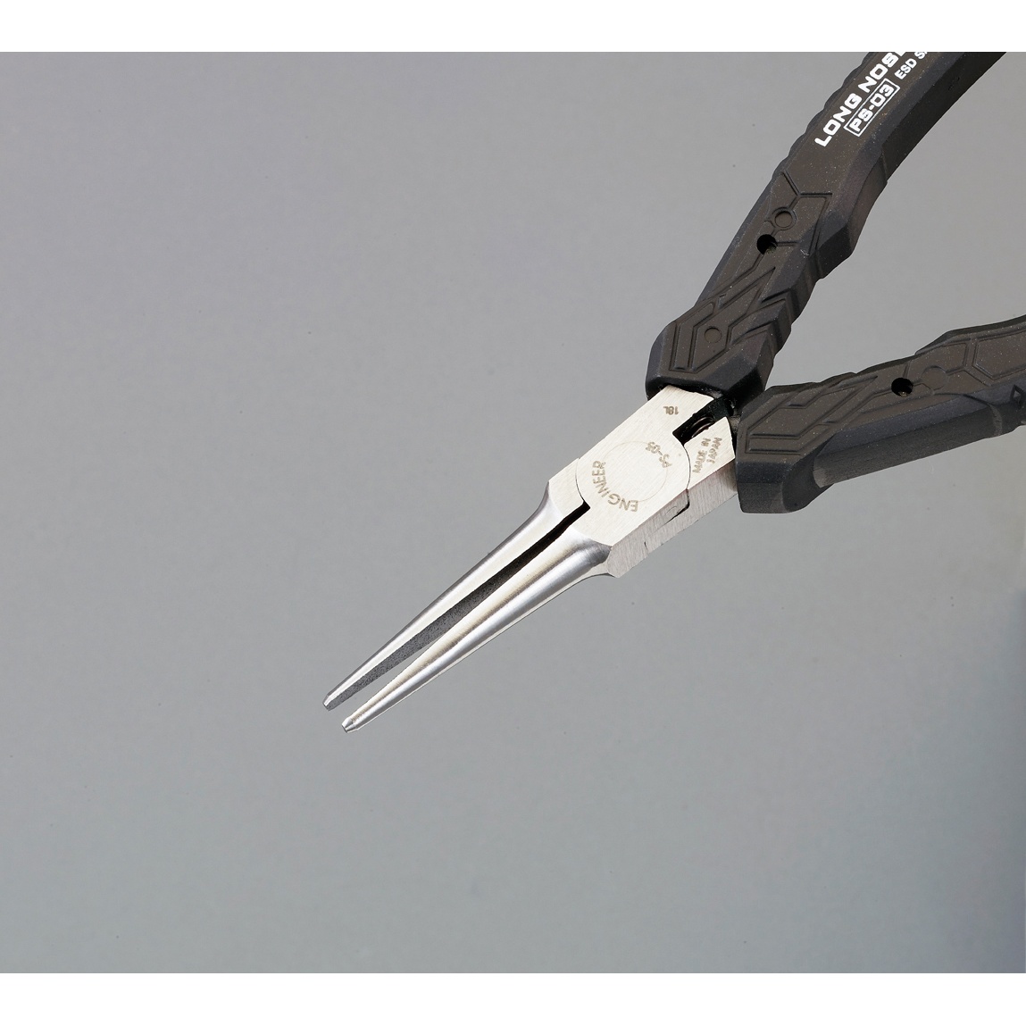 140mm 精密用プライヤー(ESD/半丸)【EA535BC-2】