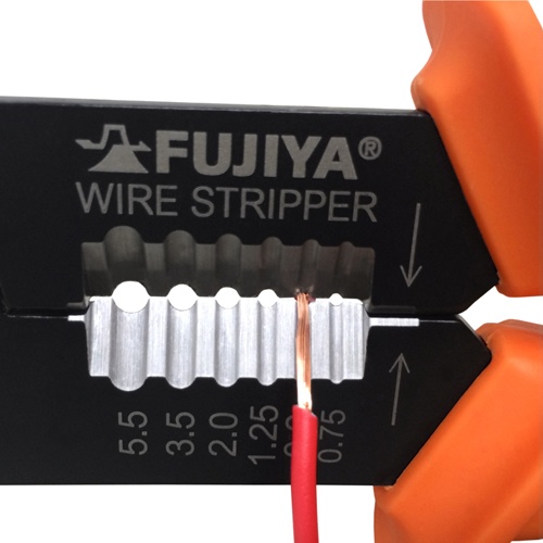1.25-5.5mm2圧着ペンチ(ファストン端子用)【EA538FD-1】