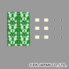 チップ部品はんだ付け練習キット白色LED【LK-ST1】