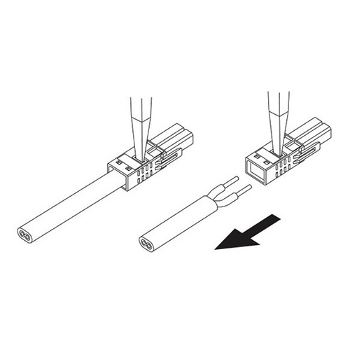 差込形電線コネクタ(VVF2心用/雄)【EA538PE-11】