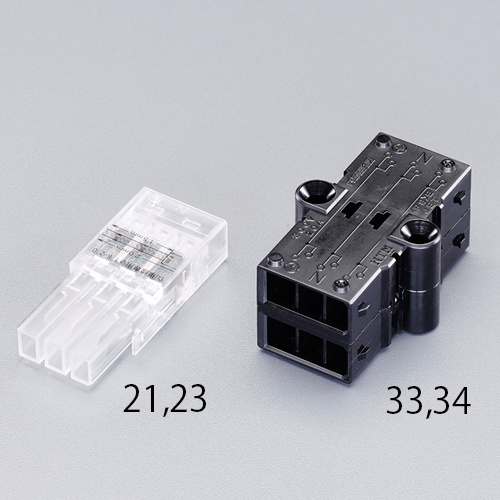 差込形電線コネクタ(VVF3心用/雄)【EA538PE-21】