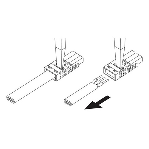 差込形電線コネクタ(VVF3心用/雌/20個)【EA538PE-26】