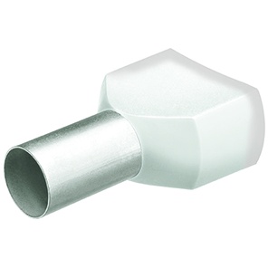 0.5mm2 絶縁ツインフェルール端子(白色/200個)【EA538WC-31】