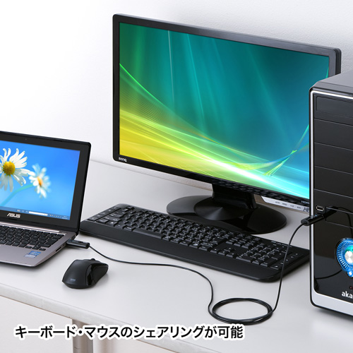 ドラッグ&ドロップ対応USB2.0リンクケーブル【KB-USB-LINK3K】