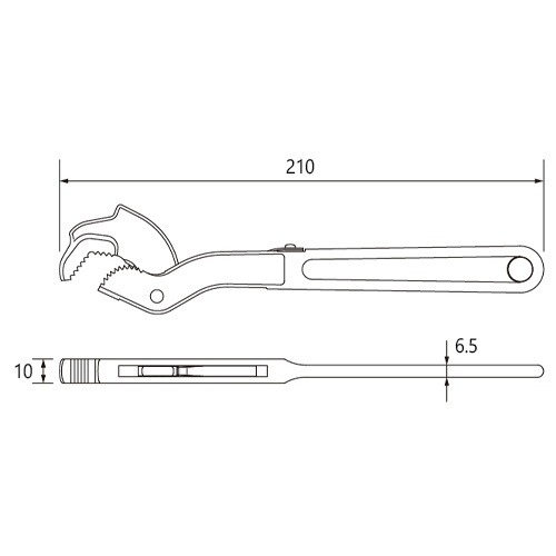 210mm スピードレンチ【EA546JA-8】