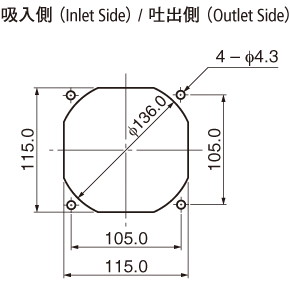 ACファンモーター 115V 119mm【11925PB-A1L-EA-00】