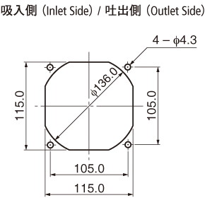 ACファンモーター 200V 119mm【11925PB-B0L-EA-00】