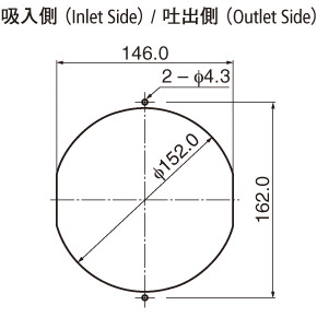 ACファンモーター 115V 150mm【15038PB-A1L-EP-00】