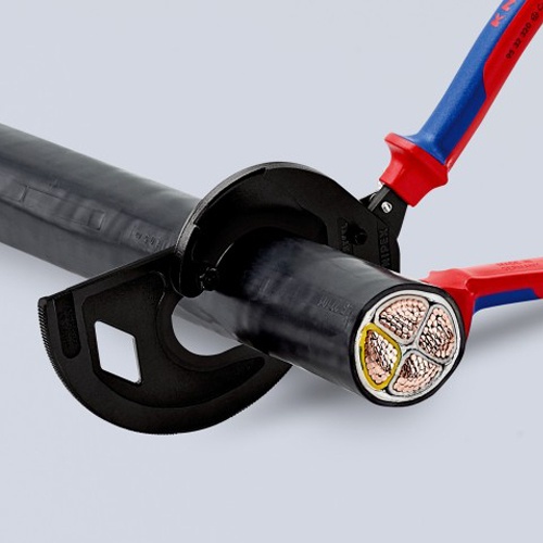 φ60mm/320mm ケーブルカッター(ラチェット式)【EA585KR-3】