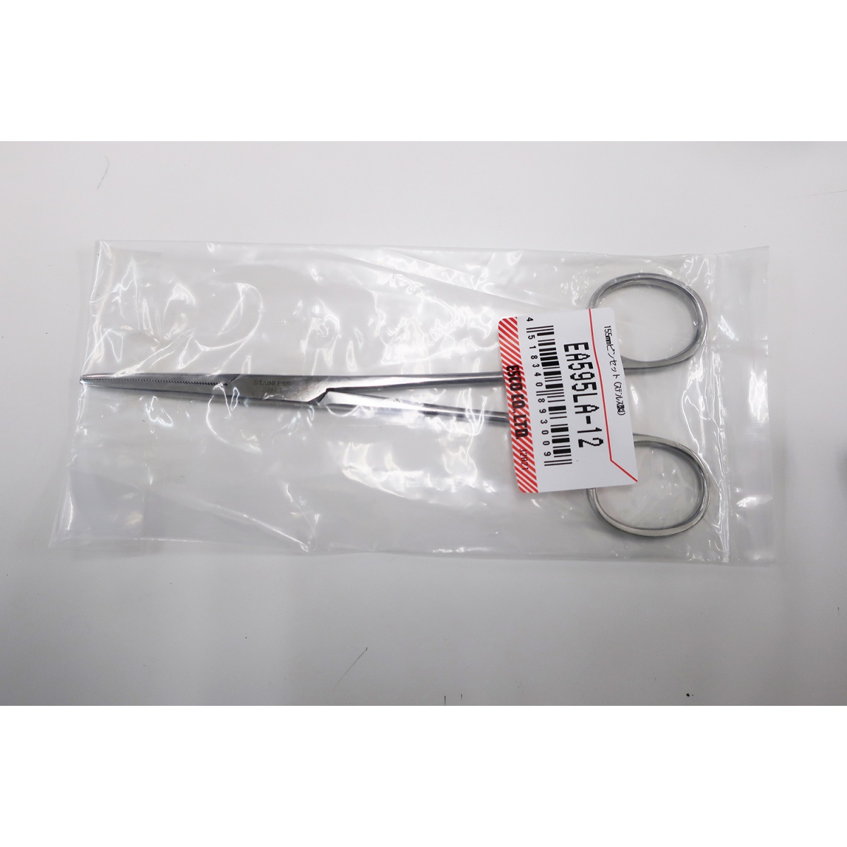 155mm ピンセット(ステンレス製)【EA595LA-12】