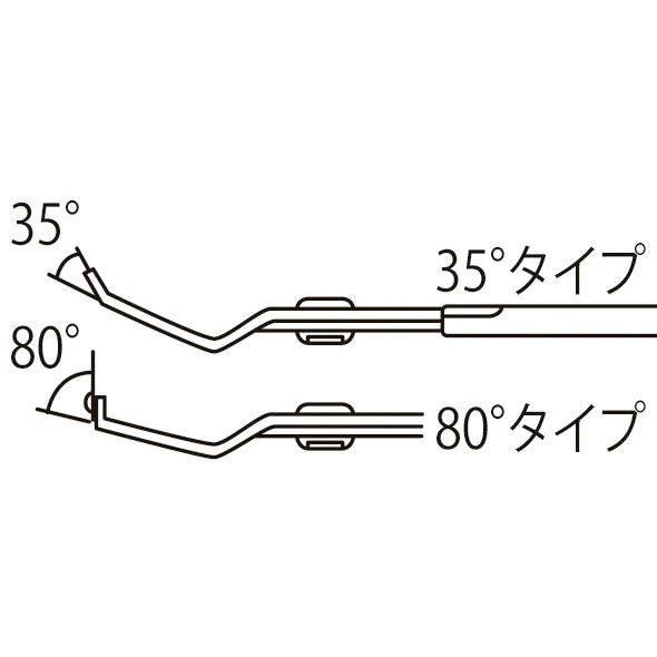 196mm クリッププライヤー(35゜)【EA604DC-36】
